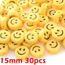 만화 웃는 얼굴 아크릴 비즈 쥬얼리 만들기위한 여러 가지 빛깔의 스페이서 4-16mm Diy 팔찌 액세서리 10-100 개, [44] 44