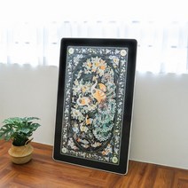 전통 봉황자개 다용도 접이식 밥상 다과상 소형 600x450cm, 단품