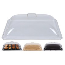 642 업소용 빵판 돔커버(푸드) 투명 돔 디저트 빵덮개 베이커리 진열 빵커버, 642업소용 빵판 돔커버+목재발(가로형)