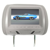후석모니터 차량용 tv 카니발 리어 모니터유니버설 7 인치 자동차 플레이어 헤드레스트 모니터 뒷좌석 베개, 03 Grey