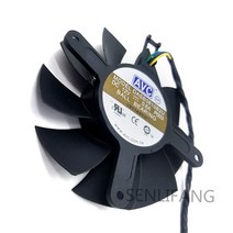 AVC GTX560TI 이중 볼 베어링 4 선 온도 제어용 DASB0815B2U, 옵션선택, 단일옵션선택