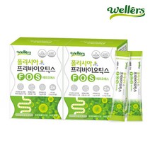 [웰러스] 폴리시아 프리바이오틱스FOS/프락토올리고당 3500mg 아연8.5mg (5g x 30포 1개월분), 2박스