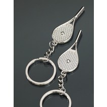 큐가방 당구가방 큐케이스 당구큐가방 소프트 당구 공 키 체인 가방 펜던트 미니 당구 키 체인 남자 자동차 열쇠 고리 스포츠 기념품 호의 학교 생일 선물, 테니스 라켓1