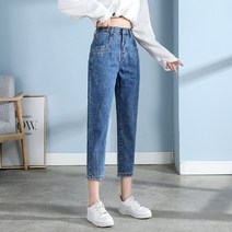 키작녀 키작은여자 청 바지 쇼핑몰 150CM 봄옷 커보이는 8부 배기