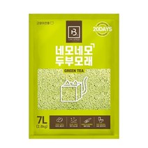 7L 천연 사막화방지 녹차향 두부모래 탈취효과 배변용품 고흡수력 고양이화장실 냄새해결 집사선물