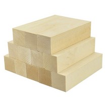 우드카빙키트 Whittling and Carving Wood Blocks Unfinished Basswood Soft Set for Beginners, 01 Wood color