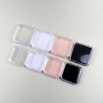 투명 미니 케이스 다용도 악세사리 보관 귀걸이 피어싱 수납 정리 목걸이 반지 네일팁 소품 보관함, 소 화이트