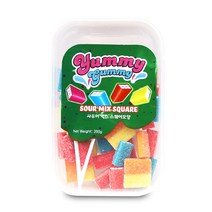 야미 사우어믹스 스퀘어 모양 젤리 200g, 1개