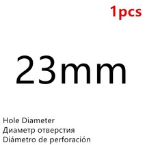 구멍 펀치 가죽 둥근 강철 공예 중공 1mm-25mm 가스켓 플라스틱 고무 도구 375ea07, 28 Black 23mm - 1Pcs