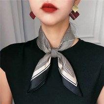 쁘띠 스카프 간절기 여성 머플러 타이