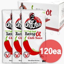 월드푸드 베트남 핫 칠리소스 옹차바 똥옷 배달용 일회용 매운 핫소스 10g, 120개입