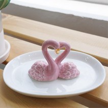 부부침실 결혼반지 보관 도자기 트레이 인테리어소품