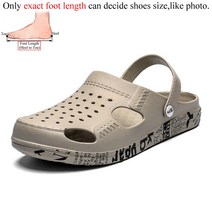 남성 남자 남성용 샌들 고무 비치 여름 신발 정원 sandalias playa sandalia 통기성 나막신 zuecos hombre cholas slip on outdoor