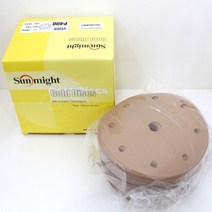 태양연마 원형사포 6인치9홀 (종이- P60)(100개입)