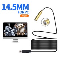 누수탐지기 하수도 내시경 탐지기 누수 1080p640p usb 검사 카메라 3 in 1 usbmicro usbtype-c 카메라 8 led samsung huawei, 1m, 14.5mm PC