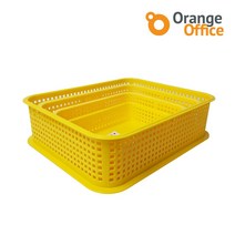 오렌지오피스 친환경 PP 플라스틱 다용도 멀티 수납바구니 4종 바스켓 소쿠리 교재 교구 정리함 수납함, 4호