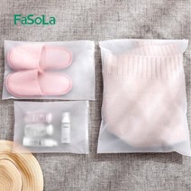 다빛코리아 여행용 지퍼백 방수 파우치 휴대용 수납 봉투 속옷 의류 신발 캠핑 지퍼팩 보관 비닐팩, M 사이즈 (5매)