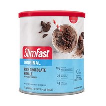 SlimFast 오리지널 식사 대체 파우더 리치 초콜릿 로얄 체중 감량 쉐이크 믹스 단백질 10g 34회 분량 (포장은 다를 수 있음), 34 Servings (Pack of 1), Rich Chocolate Royale