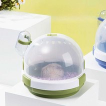 햄스터 이동 가방 외출 케이지 다람쥐 휴대용 이동장, 외출 케이지 말차색