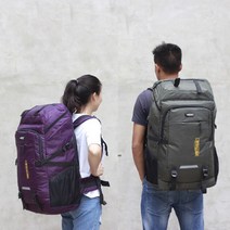 등산용 여행용 캠핑용 고강도 대용량 80리터 백팩, 블랙, 단일사이즈