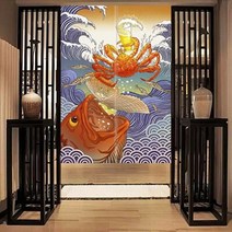 선술집 포스터 커튼 발 이자카야 인테리어 일본식 장식 커튼 노렌 창 문 주방 방 패브릭