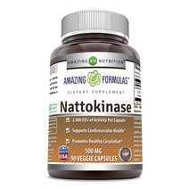 어메이징뉴트리션 나토키나아제 100mg 베지 캡슐, 90개입, 1개