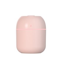 전자디퓨저 아로마 방향제 실내 발향 전기 공기 나무 초음파 130ml 공기 오일 가습, 미니 핑크