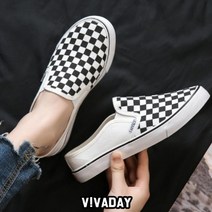 CØupang ⁀‿⁀VIDS-SS452 체크운동화 발편한슬립온 예쁜운동화 여성슬립온 슬립온슈즈 여자슬립온Ｇo질라몰
