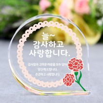 아이상패 리틀물방울 감사패 빠른발송 부모님 감사패 어버이날선물 상패 크리스탈상패 미니상패, 6-리틀물방울-늘 감사(완성형)