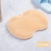 지압매트 혈액순환 마사지 CMXIO Shower Bath Mat Foot Massager With Non-Slip Suction Cups Bathroom Silicone Cup M, [02] orange
