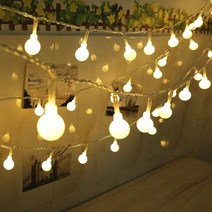 로박샵 앵두전구 줄 전구 캠핑 와이어 조명, 앵두전구 화이트 20구