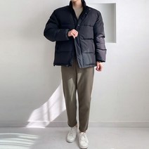 겨울 우연 숏 패딩 점퍼 / 블랙 그레이 베이지 핑크 블루