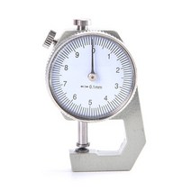 폭 측정기 0-10mm 0-20mm 다이얼 두께 게이지 가죽 종이 두께 가죽 필름 용지, b1-0-10mm