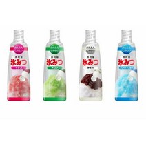 이무라야 빙수 시럽「얼음 미츠」2016 · 4종 세트 (멜론 · 딸기 · 진눈깨비 · 하와이안 블루) 각 330g