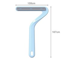 휴대용 보푸라기 리무버 의류 제모 브러시 카펫 울 코트 필링 면도기 양면 보풀 모피 리무버 청소 도구 보, 02 Blue