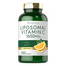 미국 칼라일 리포조말 비타민C 효능 1650MG 250소프트젤, 250정, 1팩