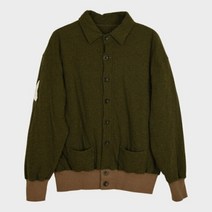 기타 [명품]마르지엘라 22SS 스티치 패치로고 그린 코튼 자켓 S30G..