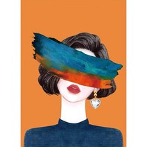 Aurora 보석십자수 캔버스형 DIY키트 30 x 40 cm, NO 070 인물 도도한 소녀