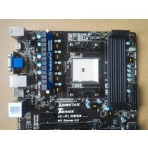AMDCOU용 메인보드BIOSTAR ATX 데스크탑 컴퓨터 마더 보드 FM2 Hi-Fi A85W DDR3 지원 USB 3.0, 한개옵션0