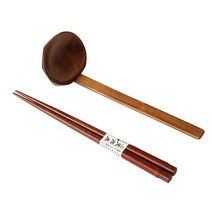 아기자기 나무젓가락 우드젓가락 나무 스푼 라면 젓가락&스푼세트, 2번