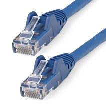 StarTech.com 카테고리 6 LAN 케이블 - 7m블루LSZH(저연제 제로 할로겐) 대응650MHz 10GbE100W PoEUTP손톱 부러짐 방지 RJ45 커넥터ETL 규격 인정품24AWGCat6 LAN 케이블 N6LPATCH7MBL
