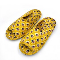 이로다 실내화 면 쿠션 슬리퍼 거실화 덧신 - 2켤레