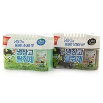 산도깨비 냉장고 탈취제 대용량 420g X 4개 /녹차향/숯향/3개월지속효과/냉장고 냄새제거/김치냄새제거, 녹차