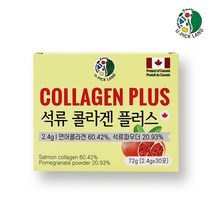 석류 콜라겐 연어콜라겐 엘라스틴 히알루론산 엘라그산 폴리페놀 500 Da 캐나다, 1박스, 2.4g X 30포