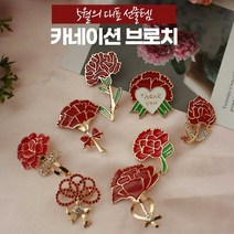 비쥬(bijoux) 카네이션 브로치 뱃지 벳지 어버이날 스승의날 선물
