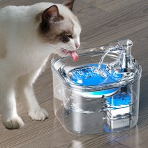투명 고양이 정수기요 애견 정수기요 자동으로 필터링합니다 스마트 항온입니다 강아지 분수입니다, 01