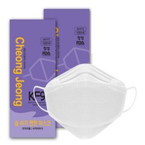 [케이마스크] 숨쉬기 편한 청정 KF94 여름용 황사방역 보건용마스크 100매(5매입), 화이트 100매