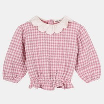 페 꽃잎카라 누비지 맨투맨 MLMA21DZ2, 10 RED