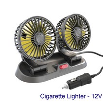 자동차히터 휴대용 미니 전기 Usb 자동차 뒷좌석 클립 팬 3 속도 좌석 진동 환풍기 에어 쿨러 제품, 02 12V