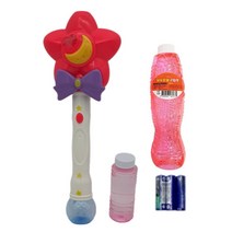 요술봉 자동 버블건 비눗방울 비누방울 놀이 리필액 500ml 포함, 요술봉버블건(색상랜덤)+리필액500ml